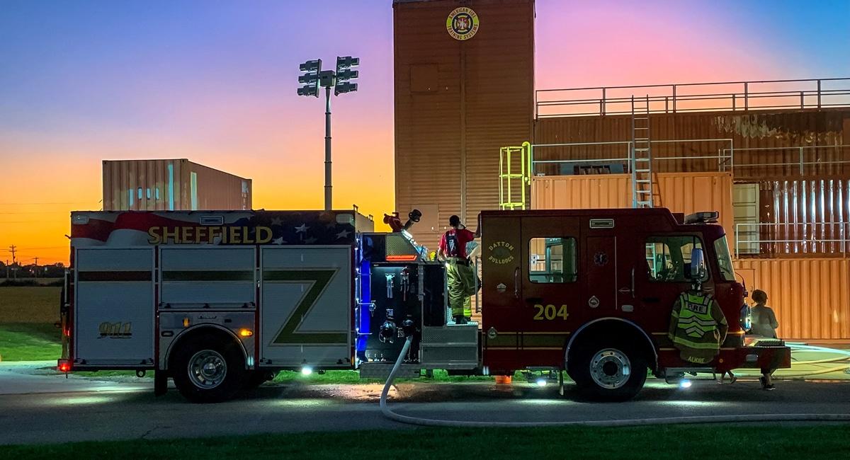 sheffield township volunteer fire department fire truck